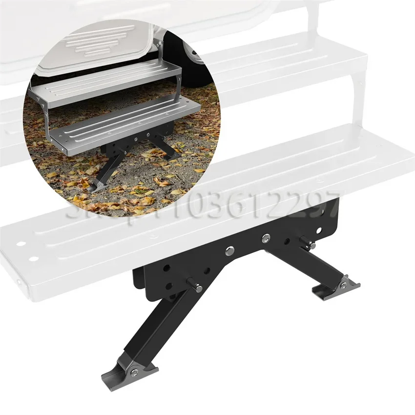 Step Support Stabilizer for Travel Trailers & Motorhomes - Model: [Model Number] - Height: "[Height Range]"