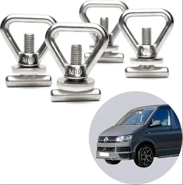 Suite Car Tent Fixed Sliding Rail Lifting Ring Cargo Fixed Lifting Ring (304 Stainless Steel) - Durable & Rust Resistant