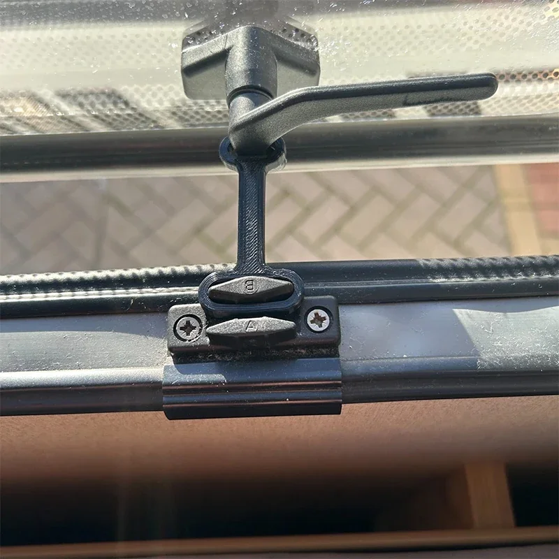 RV Window Ventilation Limiters - Stay for Polyplastic Windows, Durable Plastic Lock Accessories for Caravans & Motorhomes