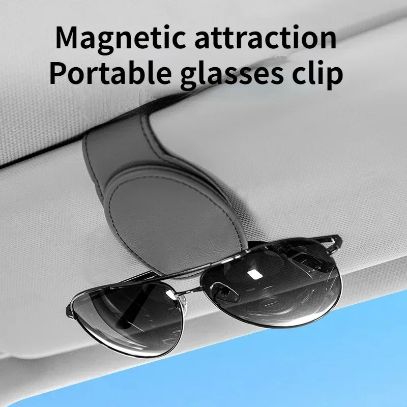 Universal Car Sun Visor Organizer Sunglasses/Glasses Holder Card Ticket Pen Case