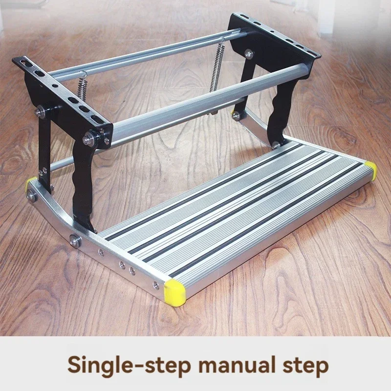 Electric Step Modification Accessories Foldable Aluminum Alloy Bed Step for RV/Motorhome