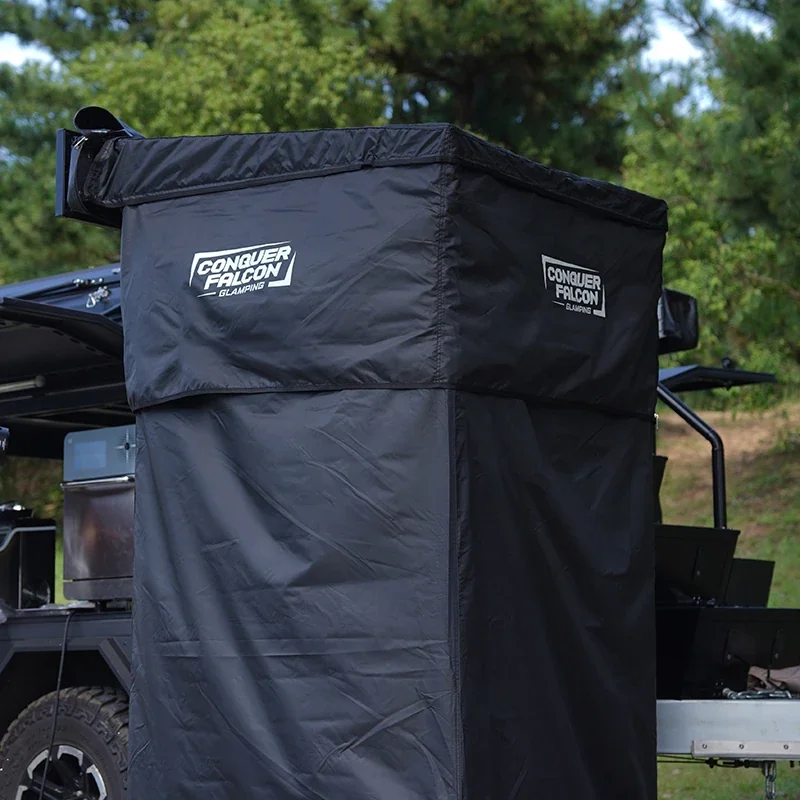 1-Person Waterproof Portable Awnings and Tents - Lightweight Overlanding Shower Tent for Vehicles