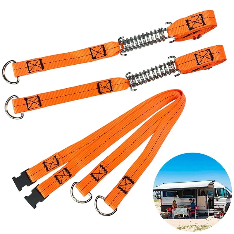 4Pcs/Set Dometic Storm Straps Tensioner Awning Tie Down Kit for Motorhomes, Outdoors & Camping Automobiles Part Accessories.