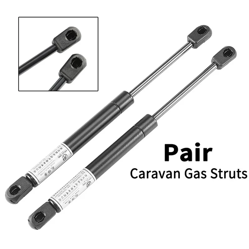 Caravan Gas Locker Struts, 285mm Length, 125N Pressure (Pair), Replacement for Lunar Clubman Stellar Lexon Quasar RV Accessories