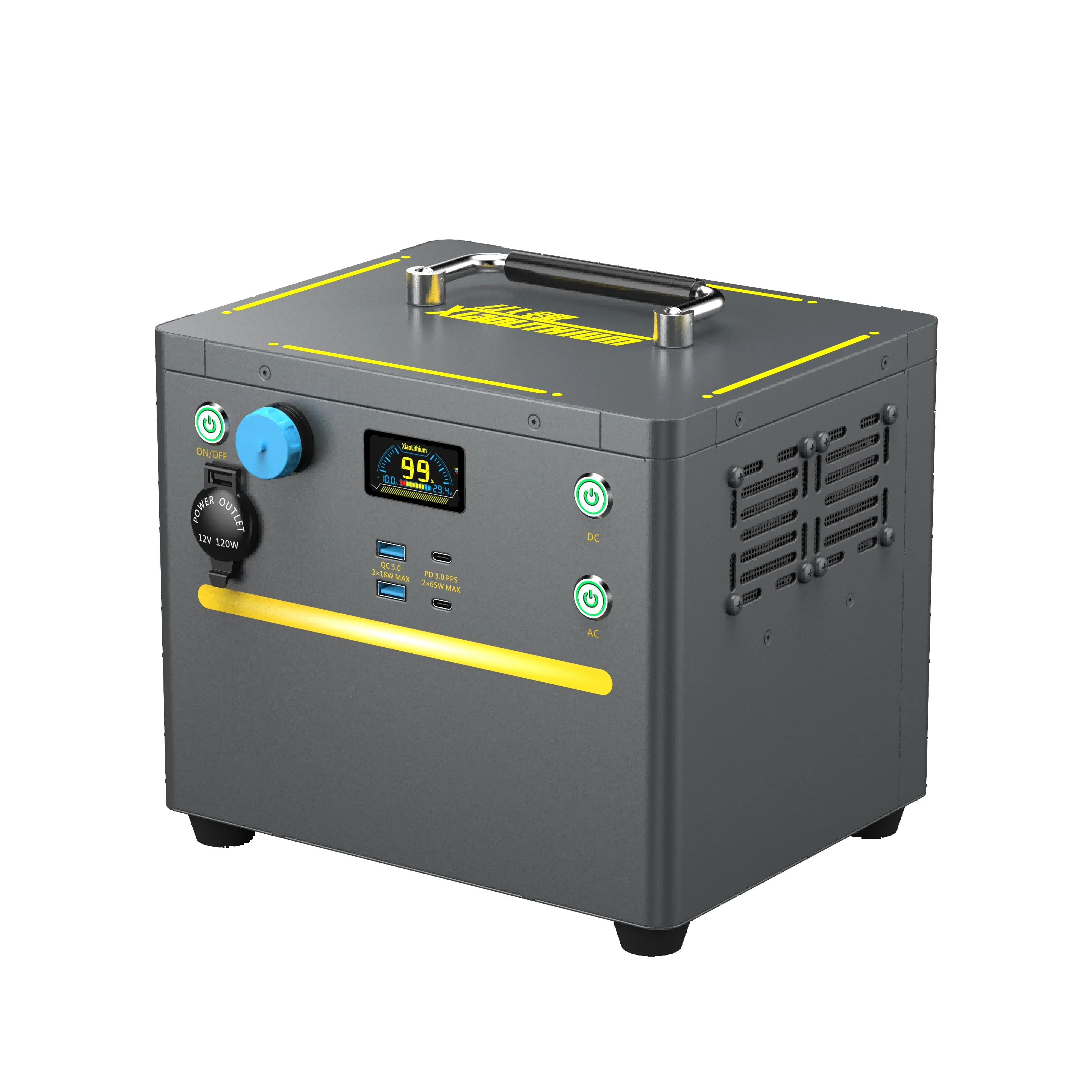 4000WH Portable Power Station 12V/24V For Car Battery, Outdoor & Construction Machines, with PV Panel Input