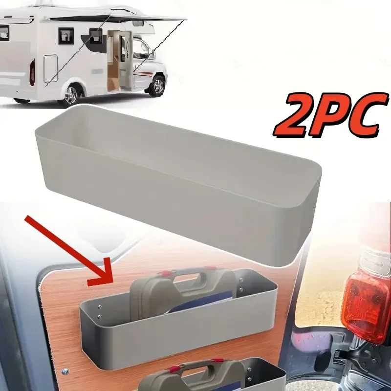 2PCS Caravan Camper Van Storage Pockets - Universal Tools & Accessories - Van Racking Ratchet Strap - RV & Car Interior Organization