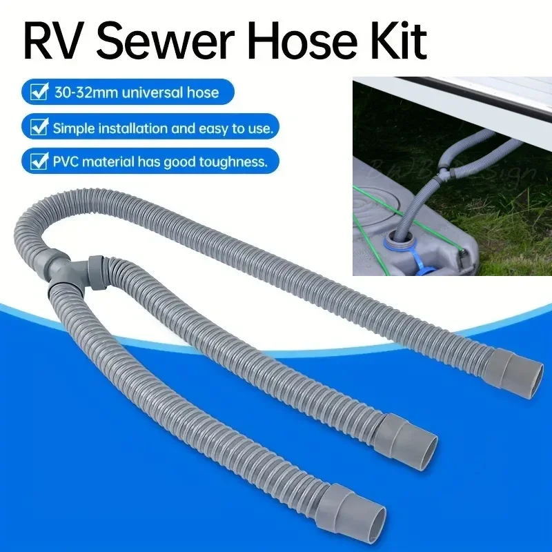 Caravan Waste Water Outlet Y Hose Connector Pipe