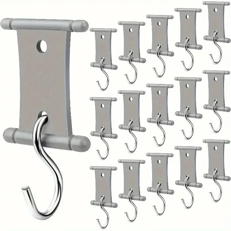 6 Pcs S Shaped Camping Awning Hooks Clips RV Tent Hangers for Caravan & Campervan Accessories