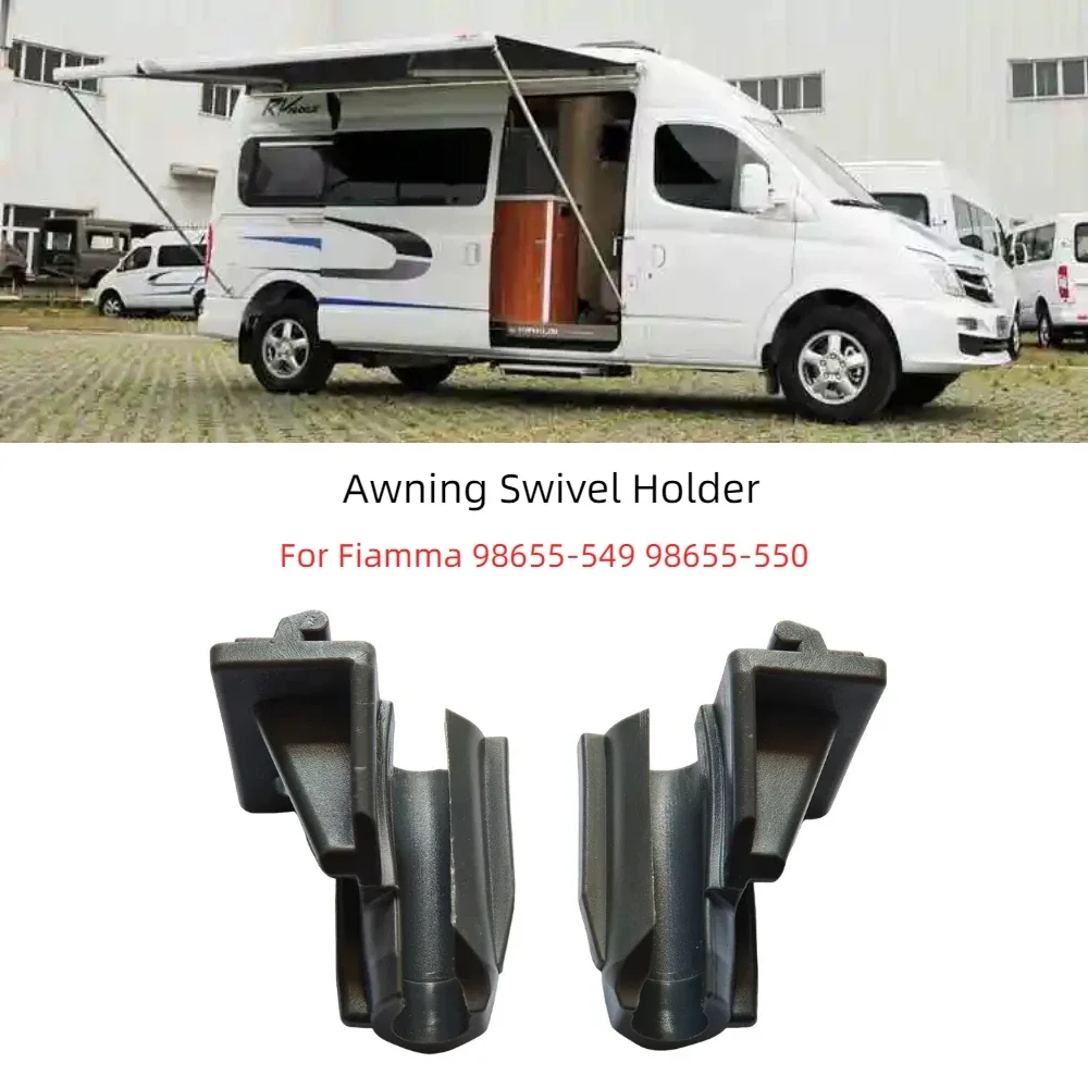 Pair Caravan Tent Support Pole Connectors F45 Awning Swivel Holders for Fiamma 98655-549 98655-550 Left & Right Hand