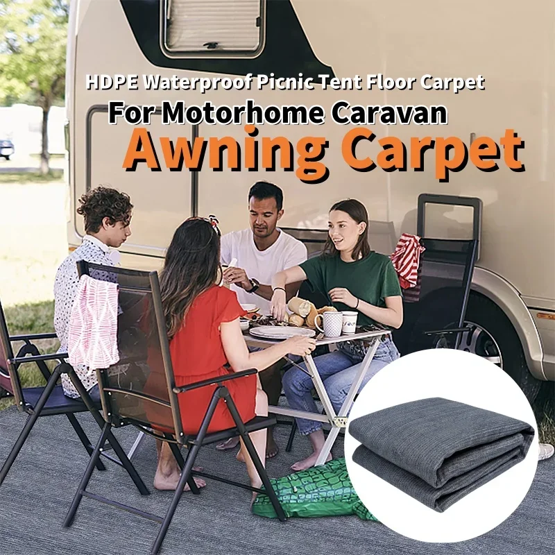 x3m Awning Carpet HDPE Waterproof Outdoor Camping Accessories for Motorhome & Caravan