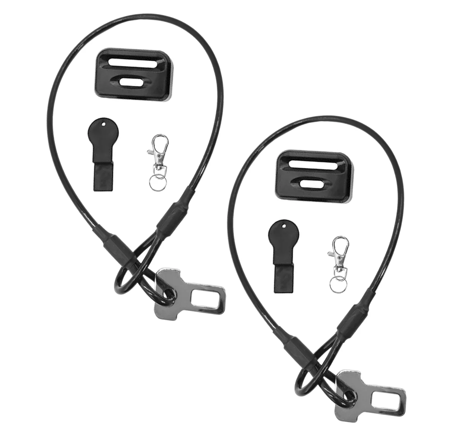 2 Pack Seatbelt Anchor Safety Rope Seat Belt Latch Security Door Straps for Motorhome Cab RV Accessories