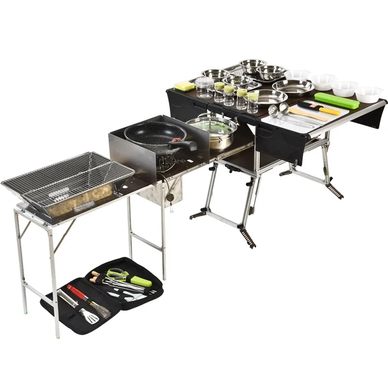C650-BBQ Portable Folding RV Camp Kitchen, Camper Motorhome Accessory