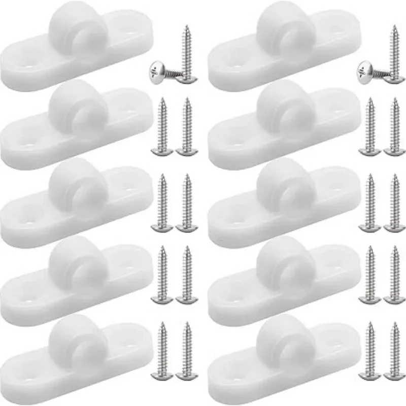 10pcs Portable Lightweight Horizontal Awning Mounting Pole Brackets for RV & Caravan Awnings