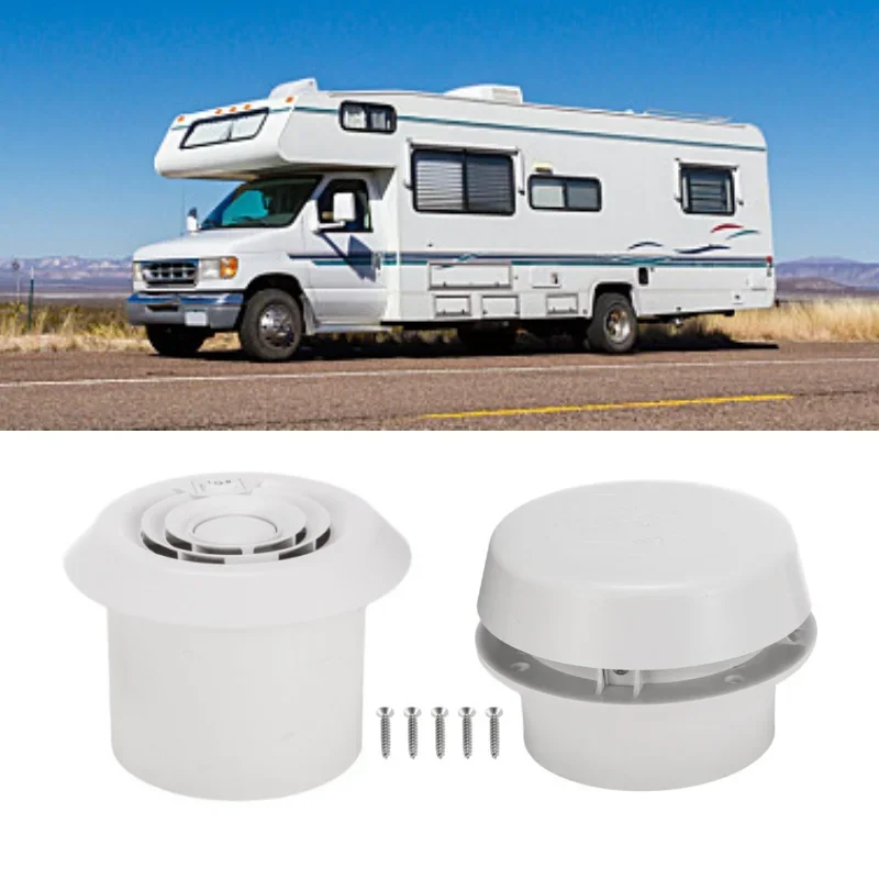 Caravan 24V Electric Roof Vent - Mushroom Style Fan Ventilator for RV, Motorhome & Boat (Includes Fitting Screws)