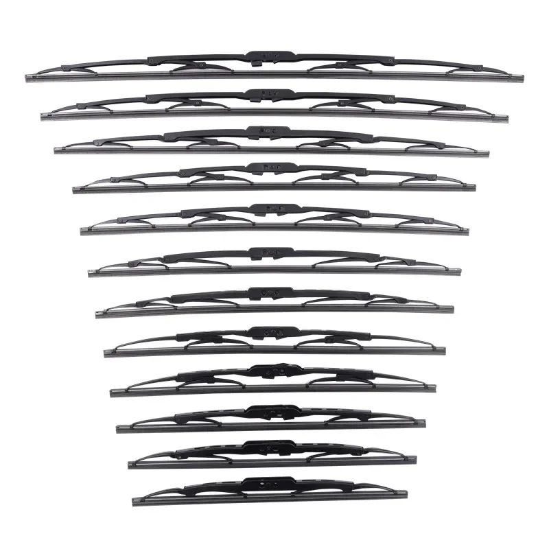 14-28 Inches Metal Frame Wiper Blades, Universal Fit (99% Cars), Wind-Resistant