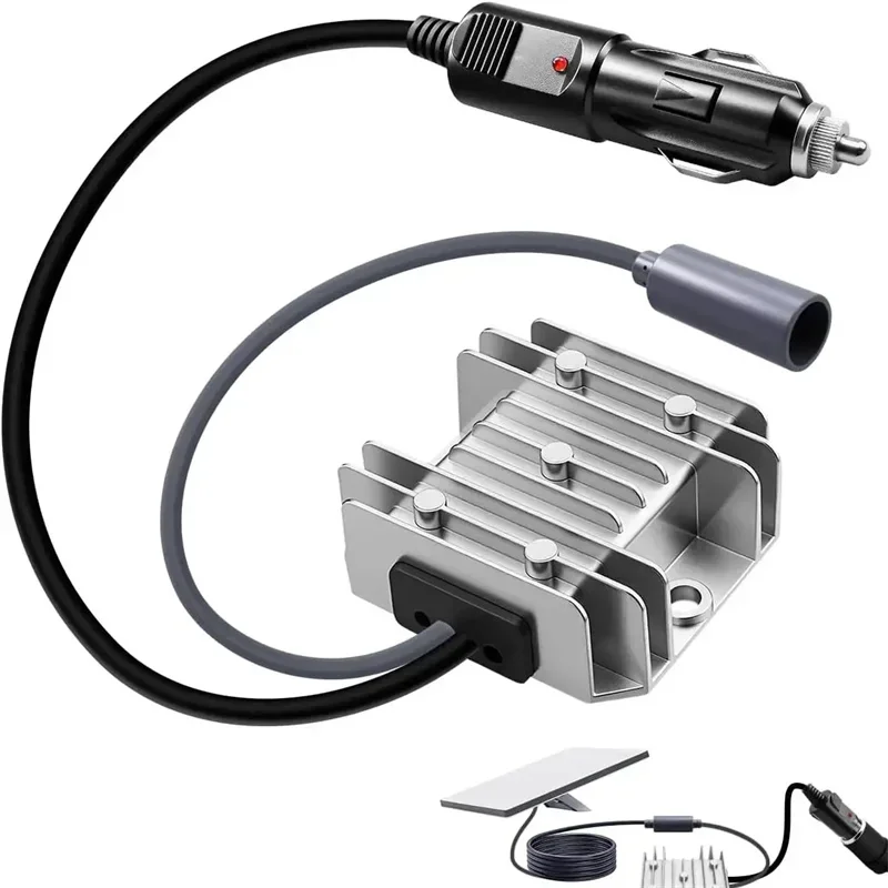 DC Step Up Converter for Starlink Mini, 10-28V to 30V Power Supply, with Cigarette Lighter Plug and 12V/24V Boost Capability
