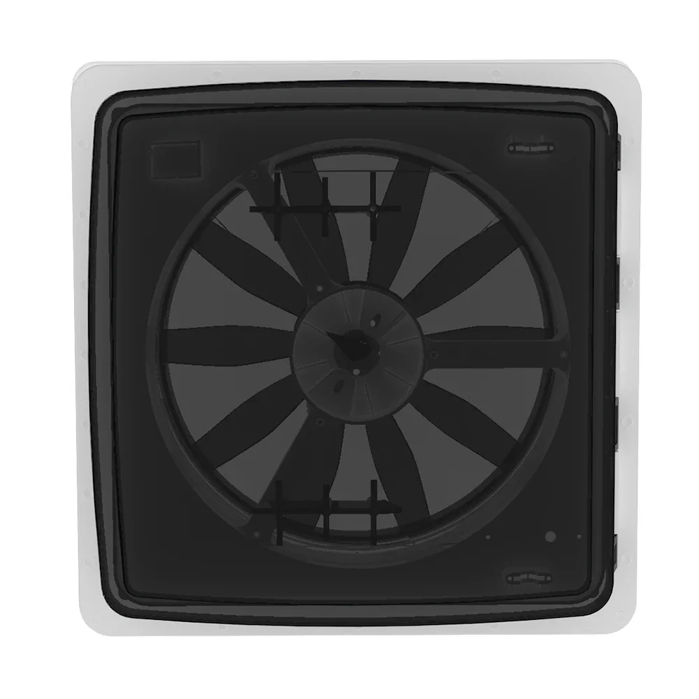 14-Inch DC 12V/24V RV Roof Vent Fan, UV Resistant Exterior Accessory for RVs