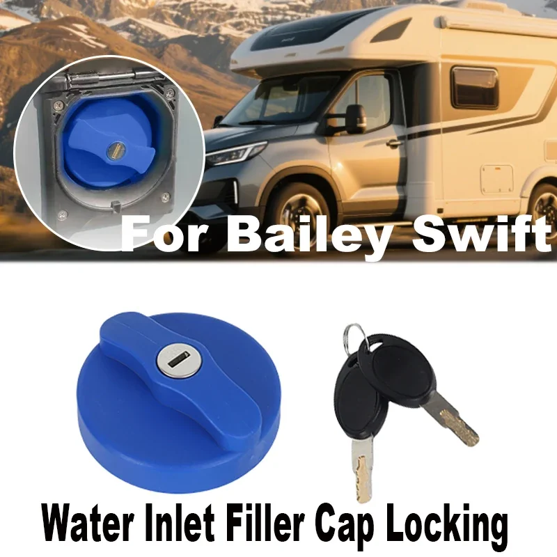 Caravan Water Inlet Filler Cap Locking Zadi Lock with 2 Keys for Bailey Swift Motorhome, Caravan, RV