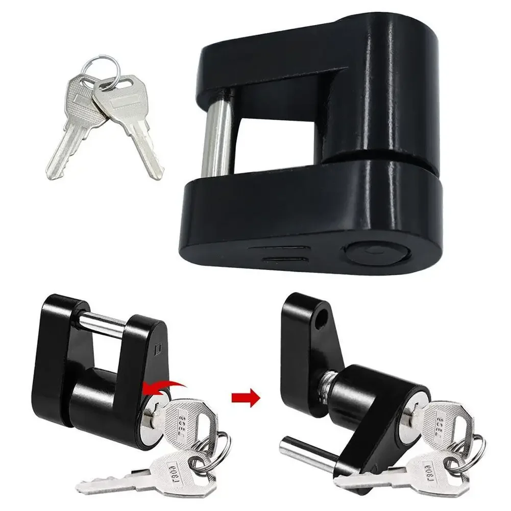1/4-inch Trailer Lock Anti-Theft Hook Connector for Trailers, RVs & Trucks