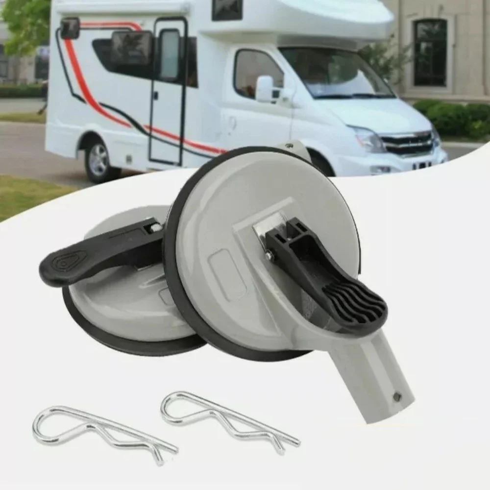 2 Pcs Wall Mounted Bracket Suction Cup Bracket Sunshade Footrest Compatible with Thule Omnistor RV Suction Cup Accessories