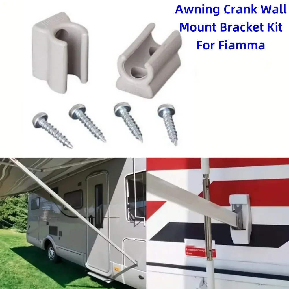 Fiamma Awning Crank Wall Mount Bracket Kit for Awning Handle 98655-094 - Easy-Install Caravan Awnings Accessories