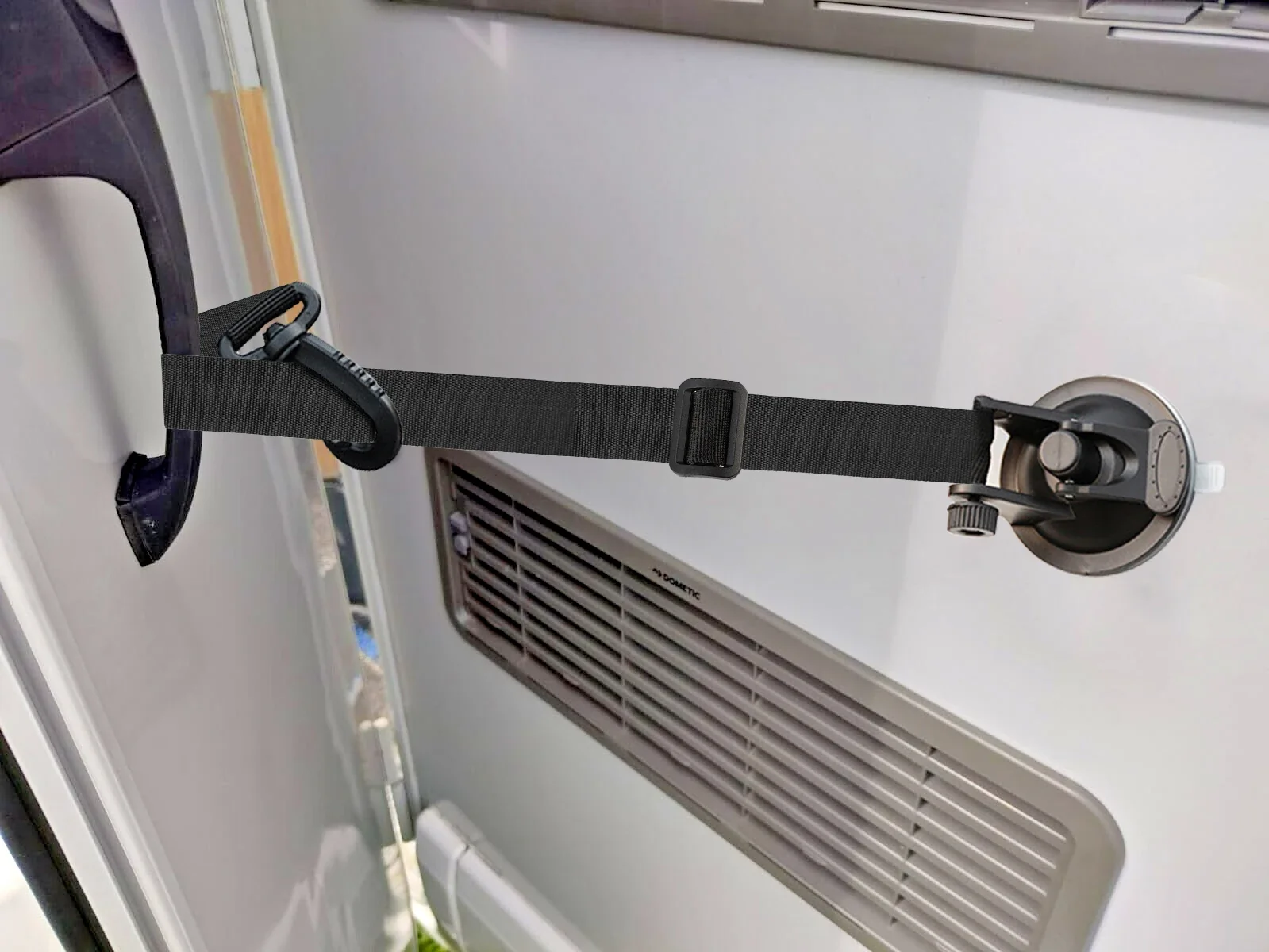 Motorhome Door Secure Hold-On Safety Accessories Caravan Door Retainer Strap Polyamide & Plastic Windproof Stopper