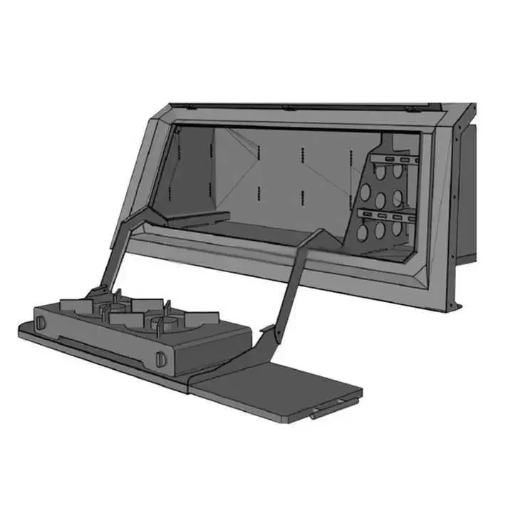 Ute Canopy Accessories Kitchen Box - Camping Canopy Storage Box - Side Toolbox for Truck Caps