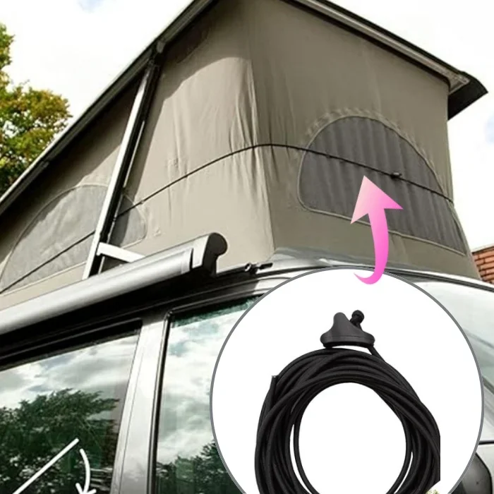 BAF-VW01 For VW T6/T/T5 Rooftop Tent Protection Device Kits Folding Aid Clamp & Cord Sets