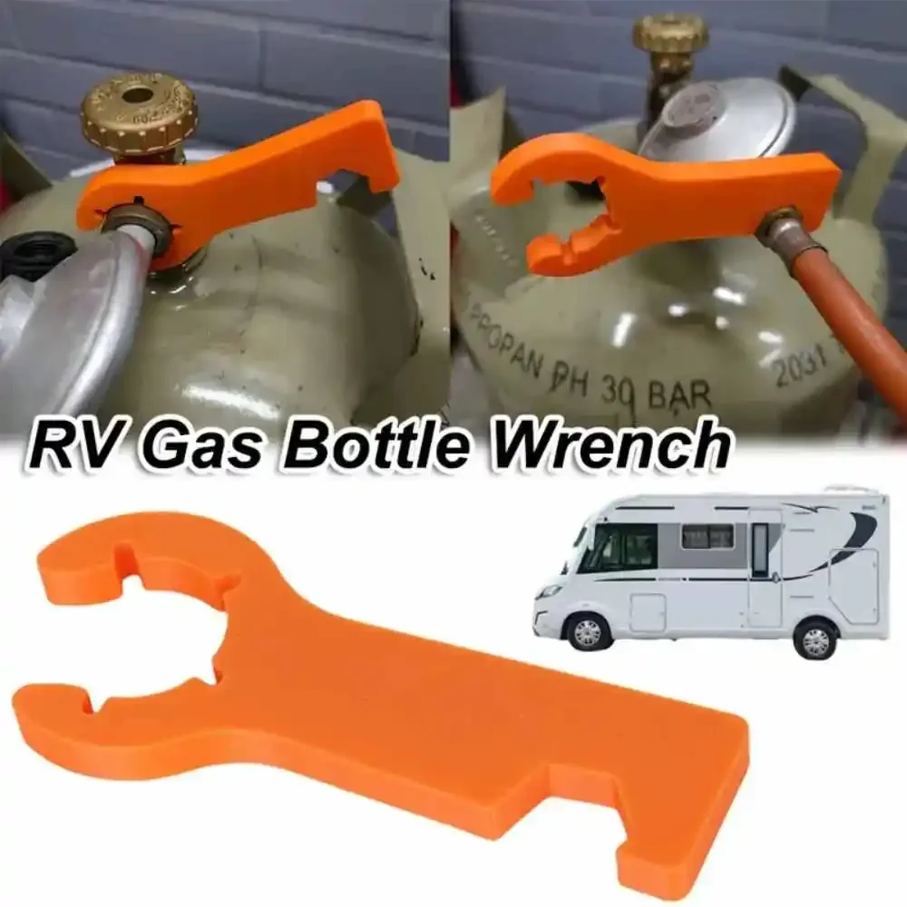 RV Gas Bottle Wrench Adjustable Spanner with Magnetic Base for Camping and BBQ, Heavy-Duty PVC 1 Piece