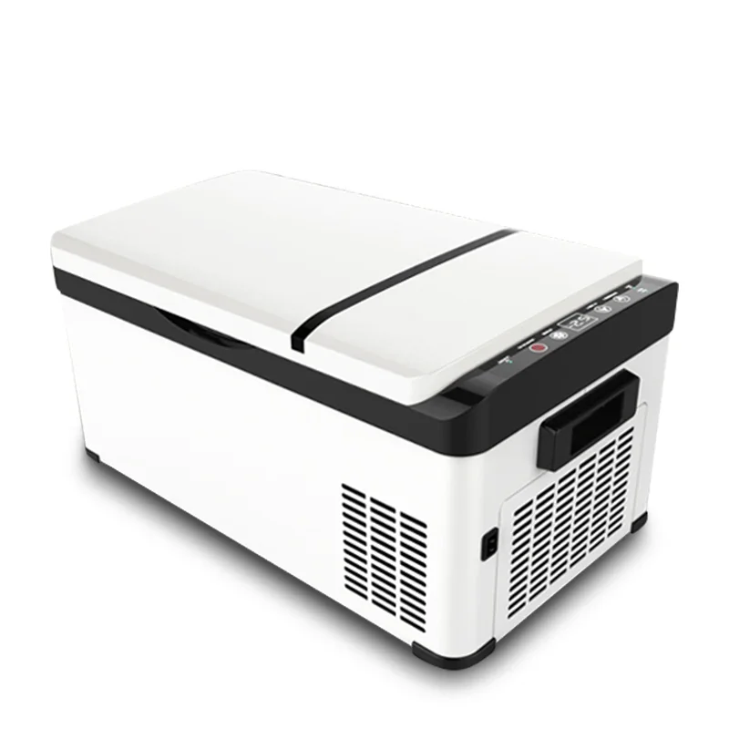 DC 24V/12V Portable Mini Compressor Car Fridge with Temperature Display for Travel and Camping