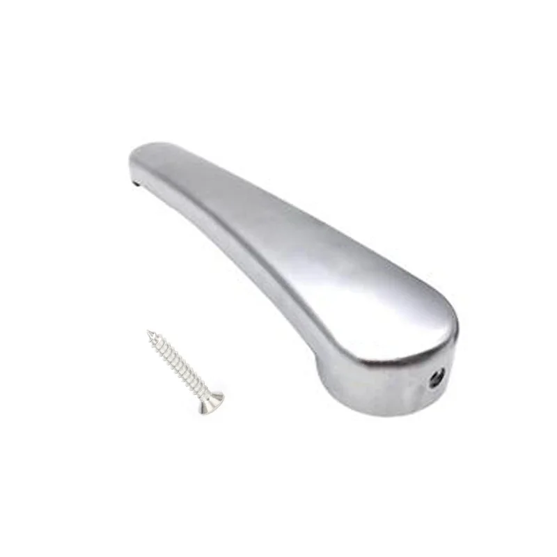 RV Toilet Door Handle Silver - Replacement Parts for Elddis Compass Bailey Hymer Motorhomes and Caravans