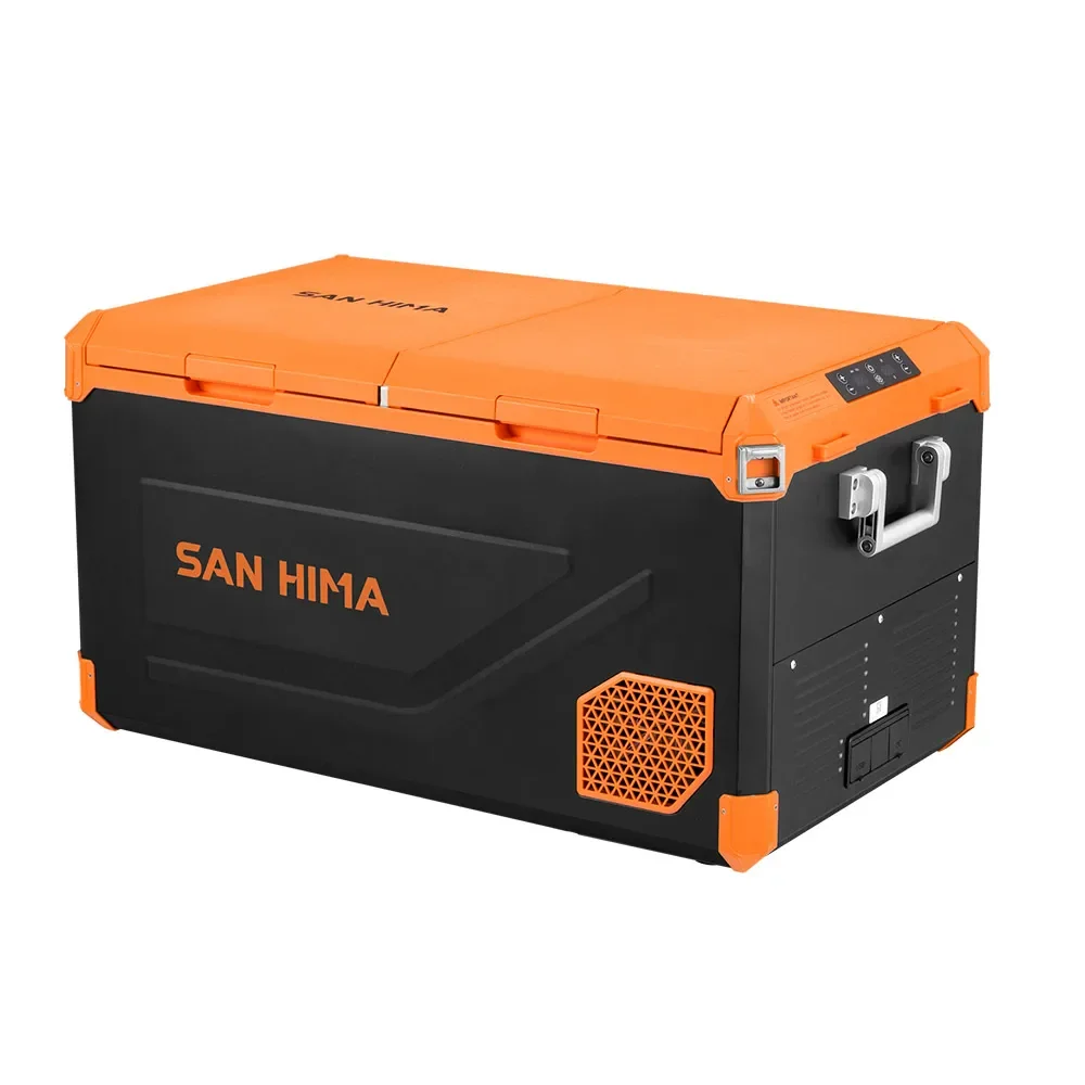 SAN HIMA 95L 75L Dual Zone Car Fridge Freezer with APP Control, LG Compressor, 12V/24V/240V, LED Light for Camping & Travel Let me know if you need help with any other product titles!