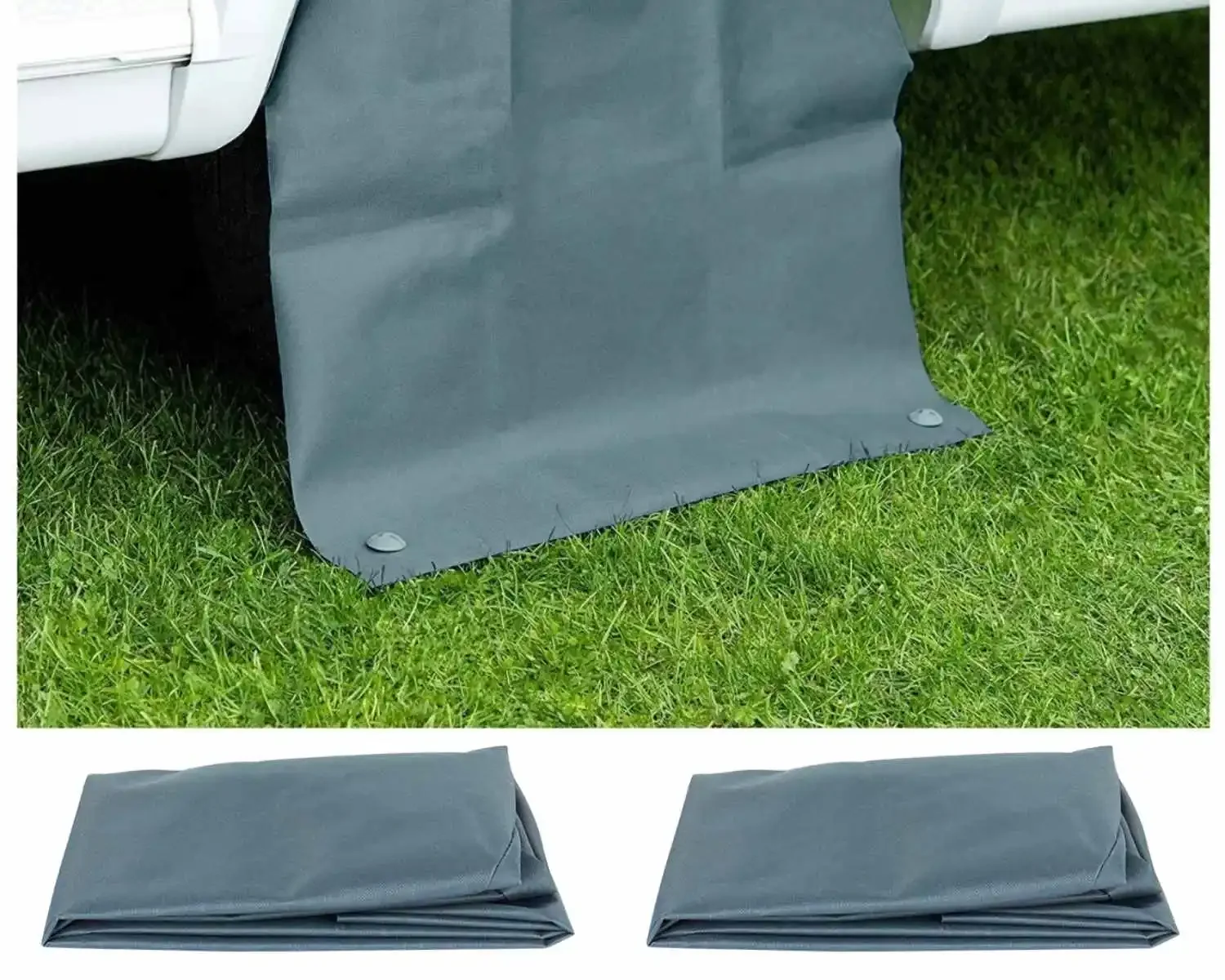 2pc RV Trailer Tire Cover Double Axle Wheel Cover Waterproof Oxford Cloth 65/78CM