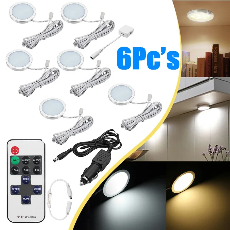 6Pcs Camper Interior Lights 12V LED Spot Lamp for Van Caravan RV Ceiling, Reading Lamp for Boat