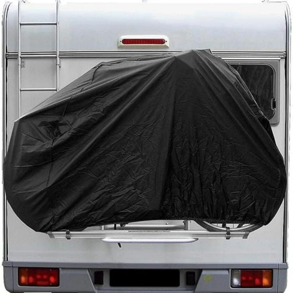Caravan Rear Mount Bike Cover for 1 or 2 Bikes - Camping Accessory for Caravans and Motorhomes