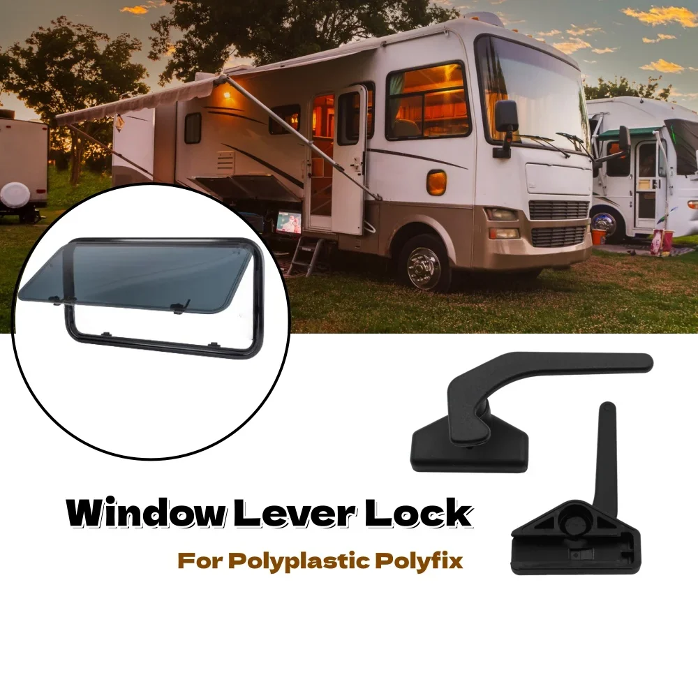 Campervan Window Lever Lock Catch Handle Slide-On Polyplastic Polyfix