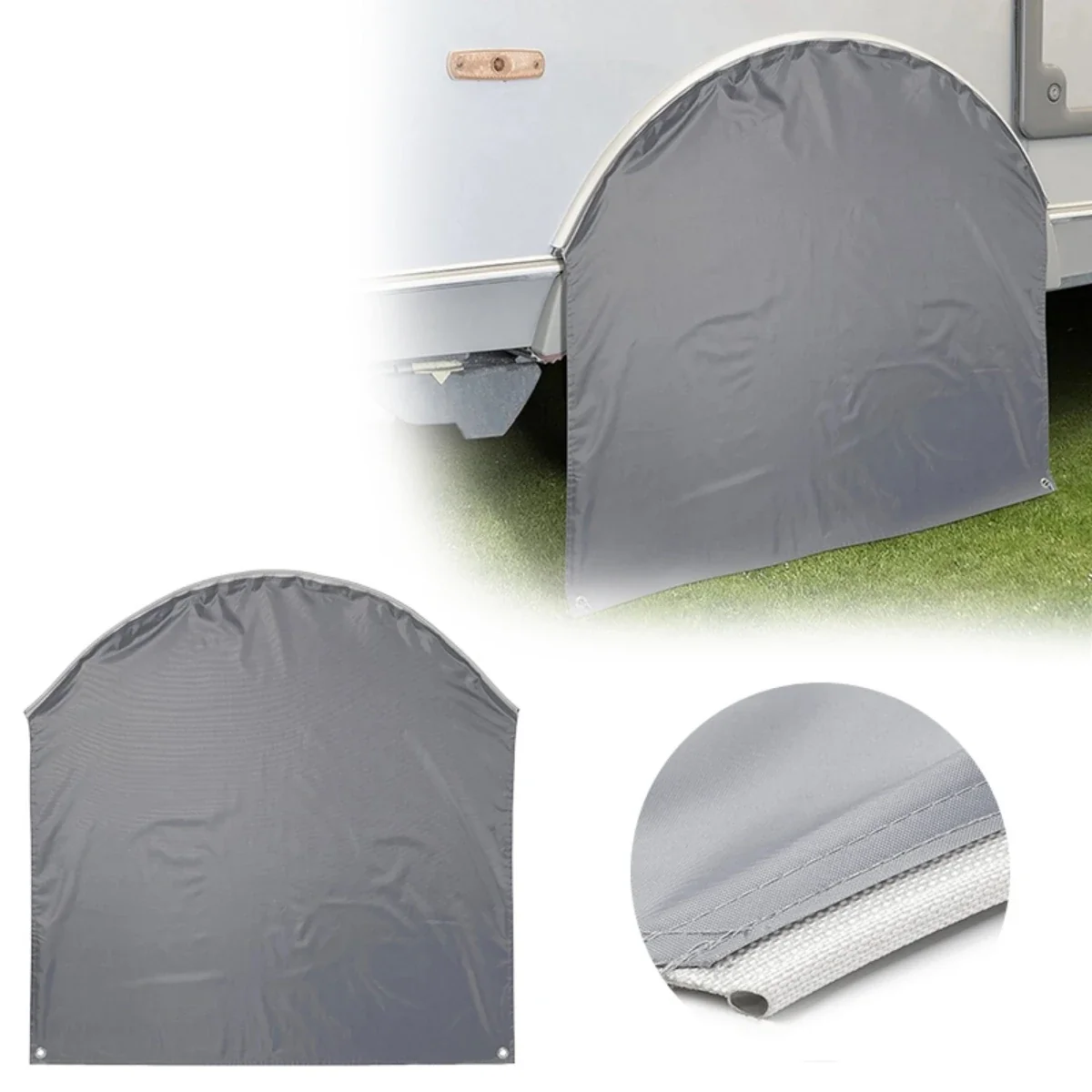 Wheel Cover Tire Cover With Keder Piping for Caravan Motorhome Camper Accessories