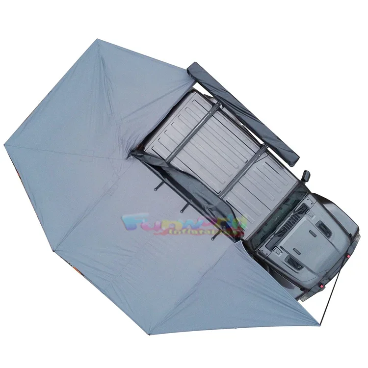 Outdoor 4x4 270Awning Shower Bath Roof Top Tent Aluminum Hard Shell Rooftop Tent for Car SUV Truck Camping