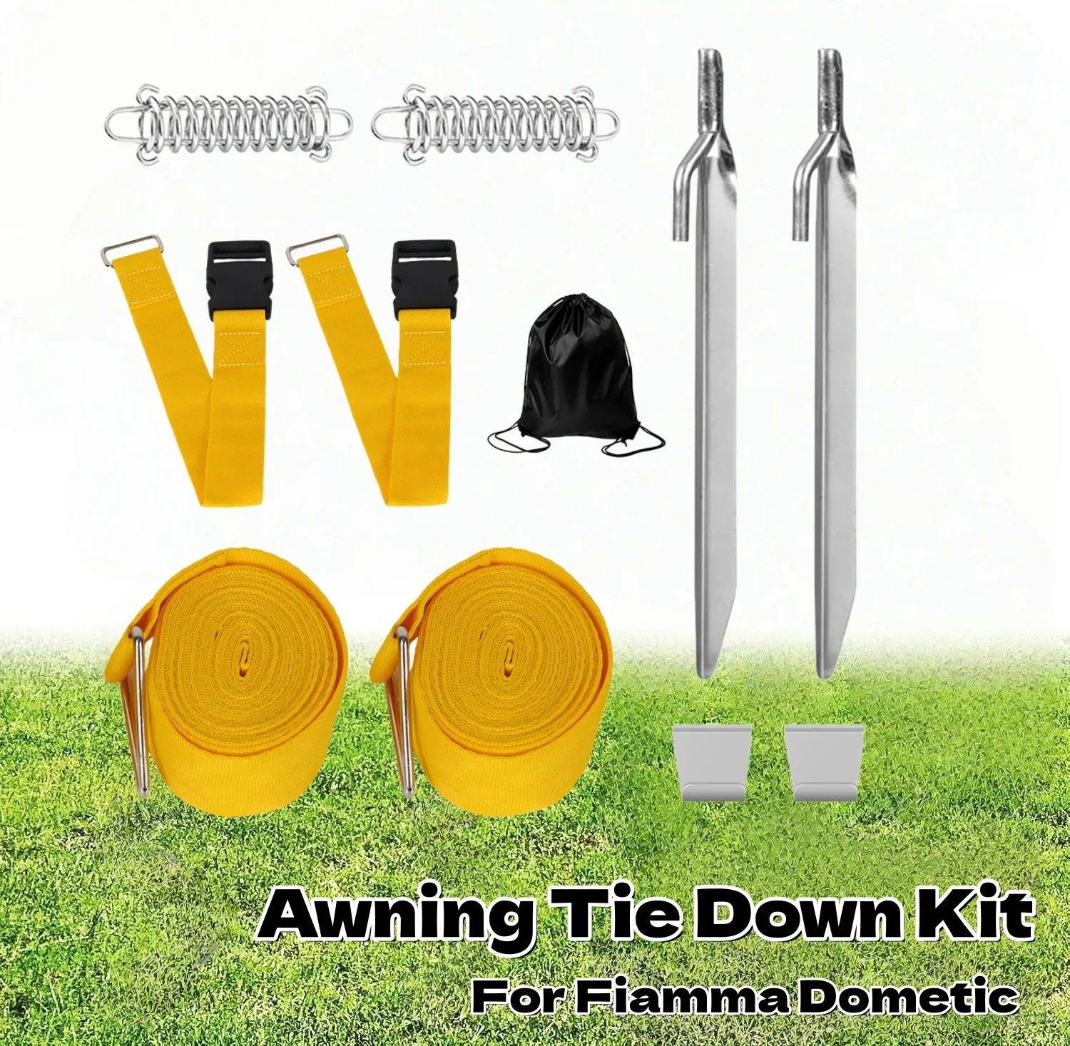 Camping Caravan Awning Tie Down Kit Wind Stabilizer for Fiamma Dometic Awnings RV Motorhome Anchor Accessories