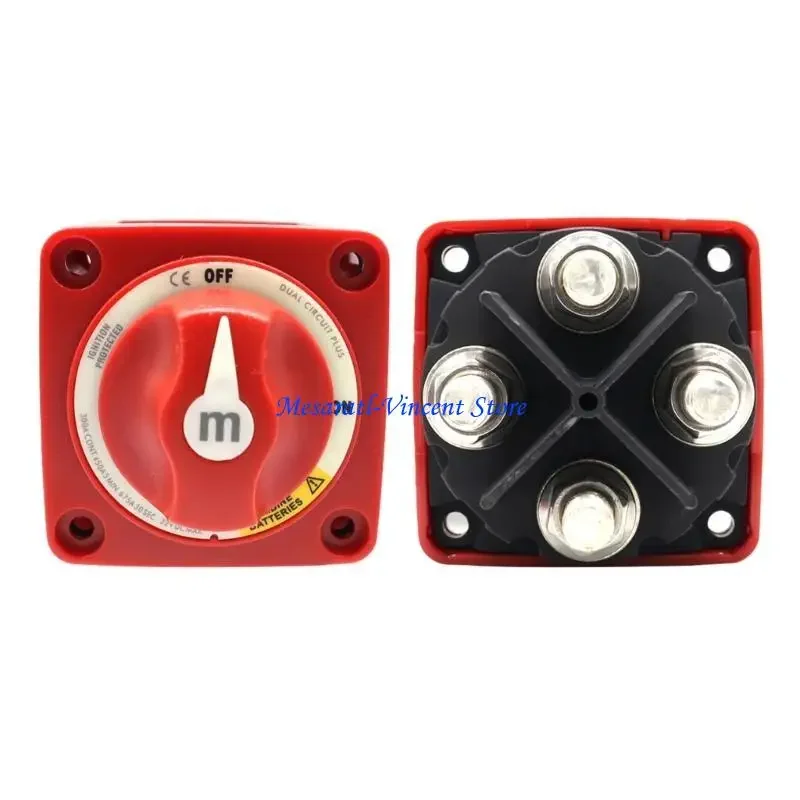 A70F Battery Switch 12-48V Waterproof Heavy Duty Power-Cut Master Switch Disconnect Isolator for Electric Vehicles