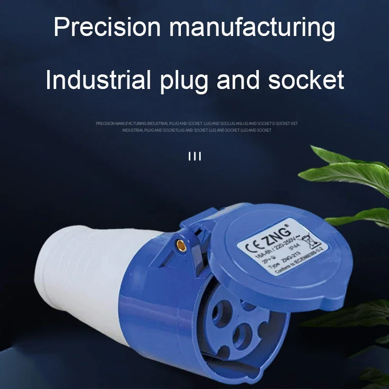 240V 16A Mains Plug Hook Up Site Socket Adapter for Caravan, Motorhome & Camper Van - Explosion-Proof Plug Replacement