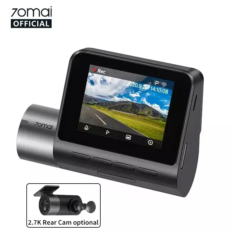 70mai A500s Pro Plus+ 2K Dual Dash Cam Front & Rear Black Box with GPS, Night Vision