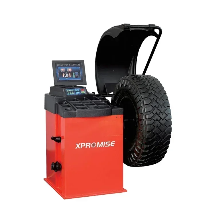 XPROMISE Automatic Wheel Balancer & Tyre Changer - CE Approved Garage Equipment - Includes Auto Alignment and Lift Jack
