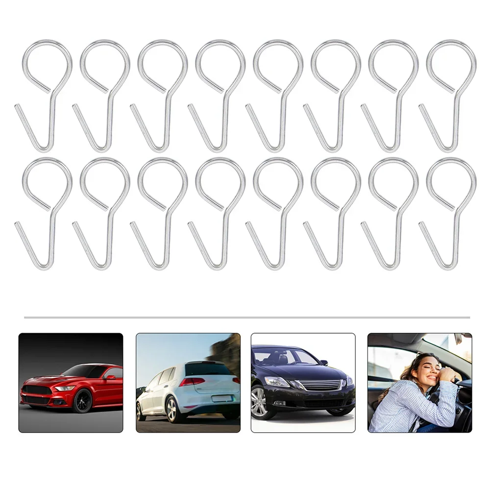 50Pcs Metal Hook Car Seat Cover Hanger - Camper Hook, Easy Install, Multifunctional Fastening Accessory for Car Seat Installation