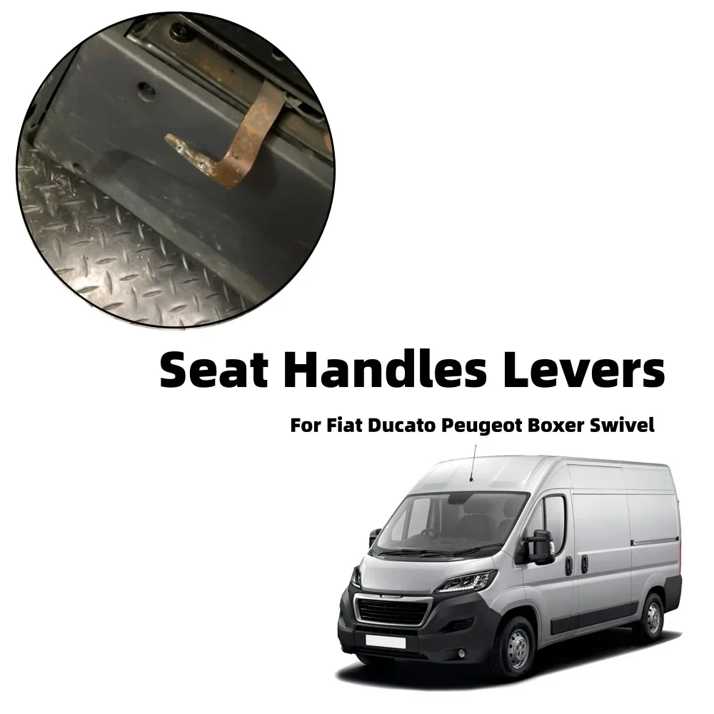2PCS RV Seat Handles Levers for Fiat Ducato/Peugeot Boxer Motorhomes & Caravans, Swivel.