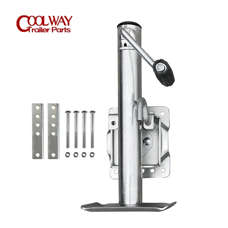 Sidewind Trailer Jack with Jockey Wheel 1200 LBS Capacity Stand Support Legs Corner Steady Camper Boat RV Accessories