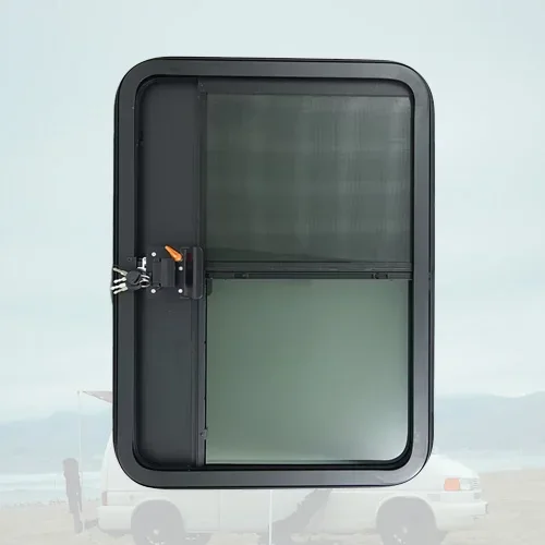 Heavy-Duty RV Teardrop Trailer Door 620x1000mm Weatherproof Sealing All-Season