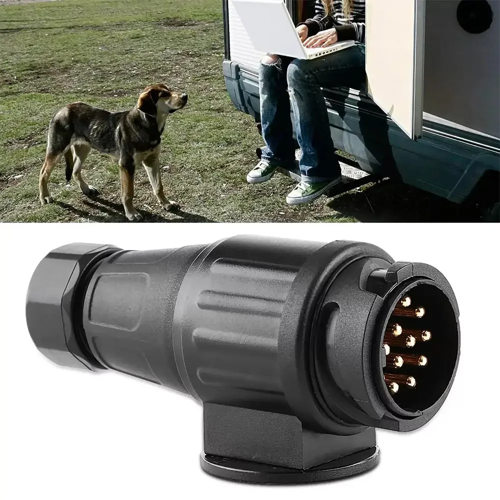 13-Pole Trailer Plug & Socket Connector Adapter - 12V - M9T8