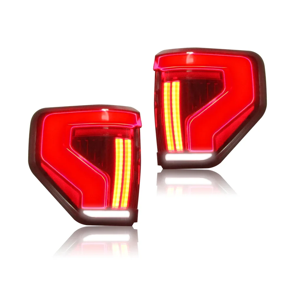 DK Motion 12th Generation Taillight for 2009-2014 Ford F-150 with Sequential LED Tail Lights, Rear Brake & Trunk Lamp