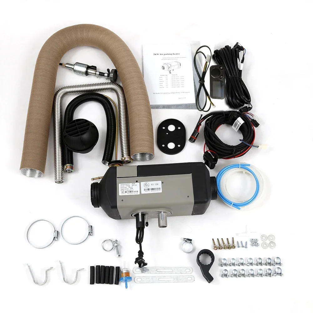 JP 2kw 12V/24V Diesel/Petrol Air Parking Heater for Trailer, RV, Car (Similar to Webasto)